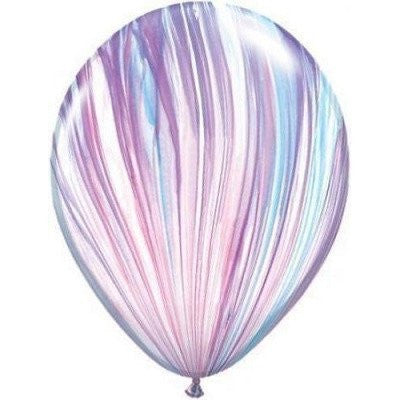 Rainbow Marble 28cm Balloons  (5pack) - Bickiboo Designs