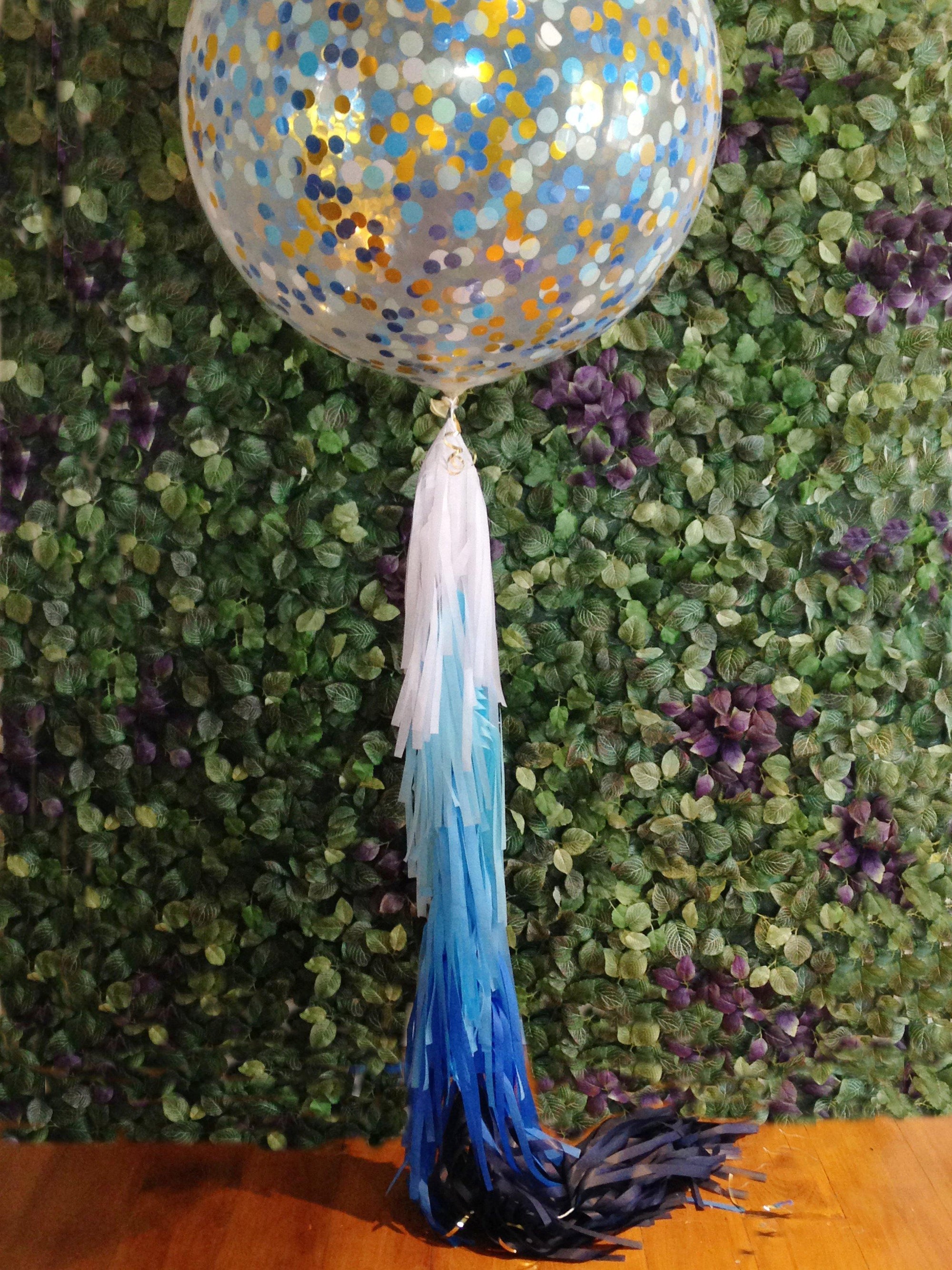Balloon Tassel Garland - Blue Ombre - Bickiboo Designs