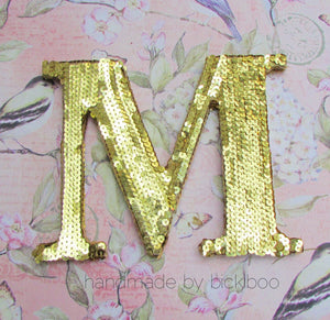 Sequin Letters - Gold - Bickiboo Designs