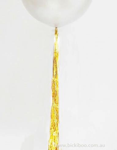 Balloon Tassel Garland - Gold Shimmer Foil Tail