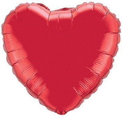 Red Foil Giant 90cm Heart Balloon - Bickiboo Designs