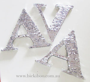 Sequin Letters - Silver - Bickiboo Designs