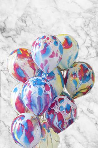 Messy Marble Balloons Bouquet - Bickiboo Designs