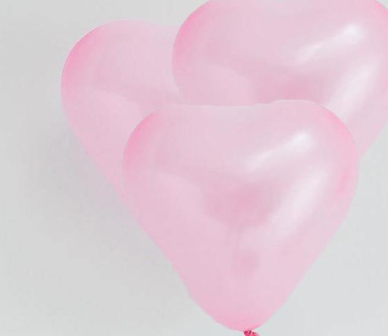 Pink Mini Heart Balloons - 15cm (4 pack) - Bickiboo Designs