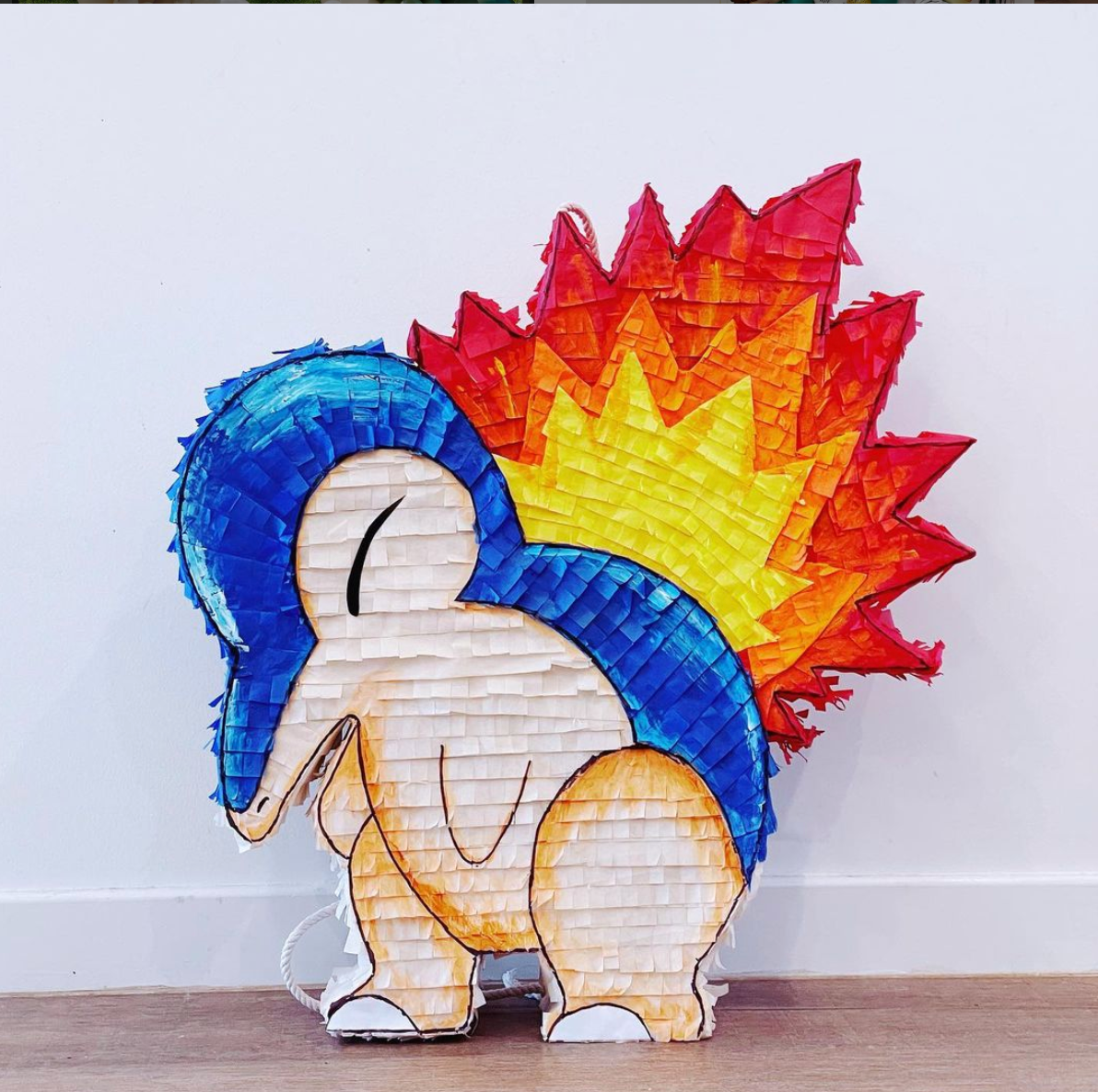 Cyndaquil Pokémon piñata. - Bickiboo Designs