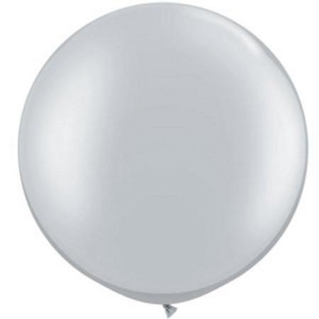Giant Silver Metallic Balloon - 90cm - Bickiboo Designs