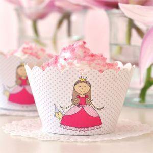 Princesss Large Round Party Plate - Bickiboo Designs