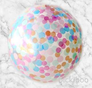 Jumbo Confetti Balloon -Sobert - 90cm - Bickiboo Designs