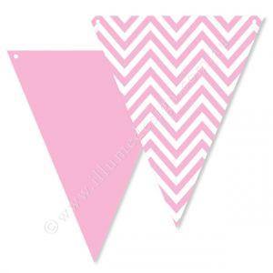 Chevron Pink Party Buntings - Bickiboo Designs
