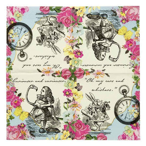 Truly Alice Dainty Napkins - Pack 20 - Bickiboo Designs