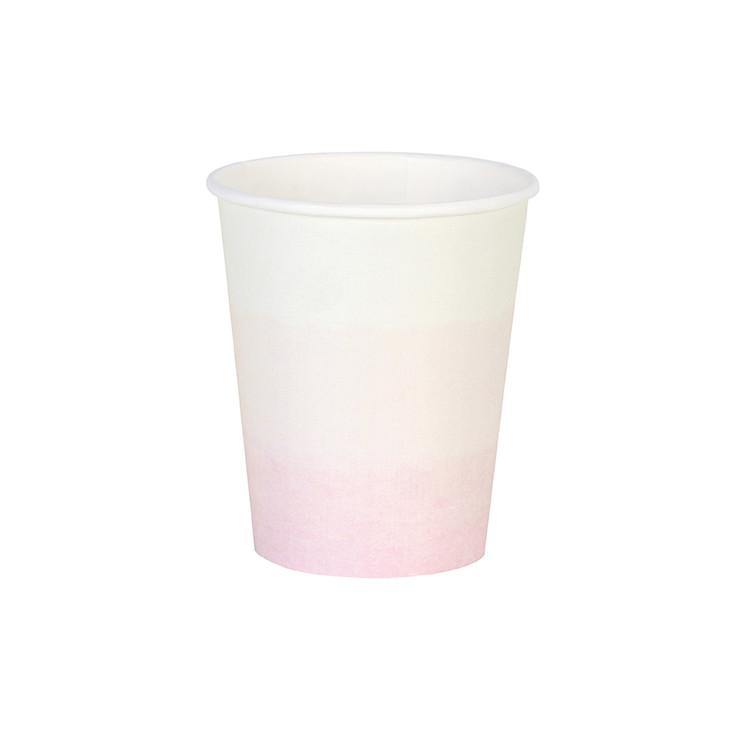 We Heart Pink & Gold Paper Cups - Bickiboo Designs