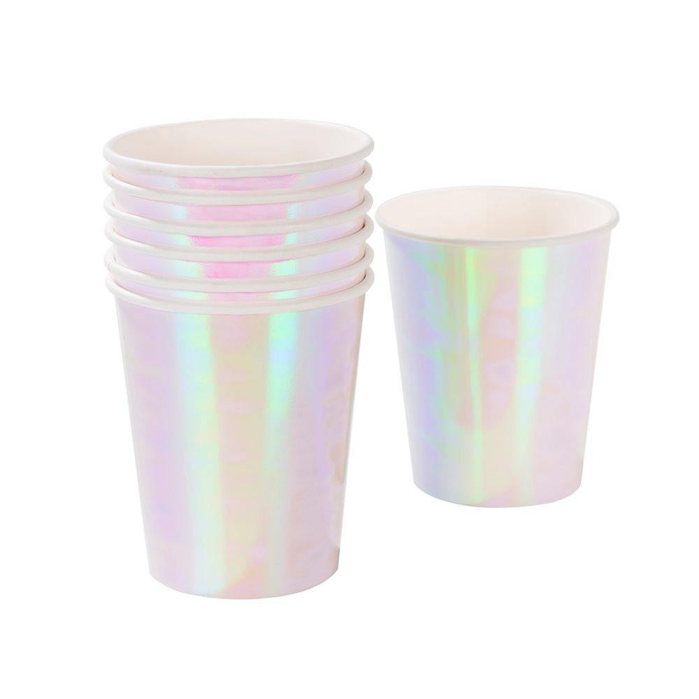 We Heart Pastel Iridescent Cups - Bickiboo Designs