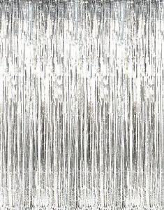 Metallic Silver Foil Fringe Curtain - Bickiboo Designs
