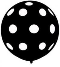 Giant Black Polka Dot Balloon Set - 90cm - Bickiboo Designs
