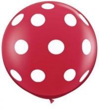 Giant Red Polka Dot Balloon Set - 90cm - Bickiboo Designs