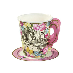 Truly Alice Whimsical Cup & Saucers - Bickiboo Designs