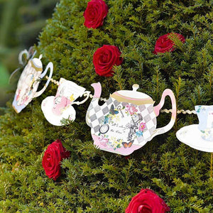 Truly Alice Teapot Bunting - Bickiboo Designs