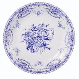 Party Porcelain Blue Vintage Tea Party Large Plates - Bickiboo Designs