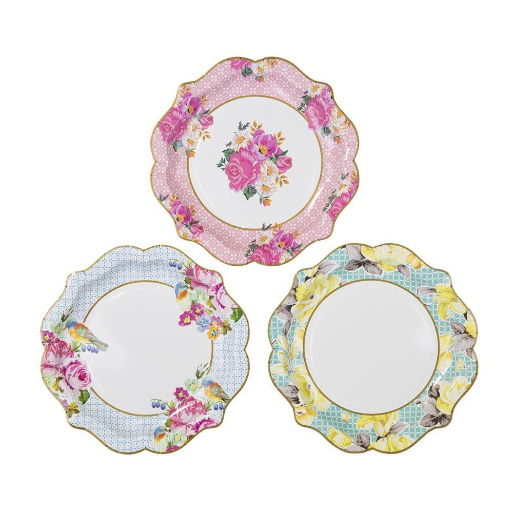 Truly Scrumptious Pretty Tea Party Plates - Bickiboo Designs