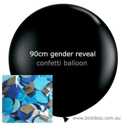 Confetti Balloon Revealer For Gender Reveal Parties (uninflated) - Blue - Bickiboo Designs