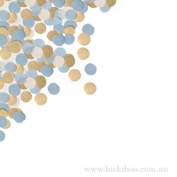 Hand-Cut Confetti - Blue & Gold - Bickiboo Designs