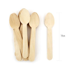 Paper Eskimo Wooden Cutlery Spoons - Bickiboo Designs