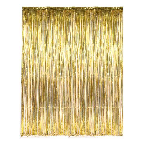 Metallic Gold Foil Fringe Curtain - Bickiboo Designs