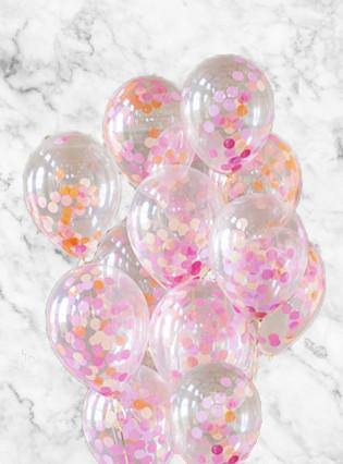 Flamingo Party Confetti Balloons Bouquet - Bickiboo Designs