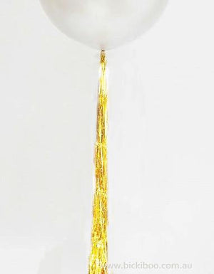 Balloon Tassel Garland - Gold Shimmer Foil Tail - Bickiboo Designs