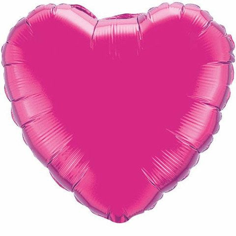 Magenta Foil Giant 90cm Heart Balloon - Bickiboo Designs