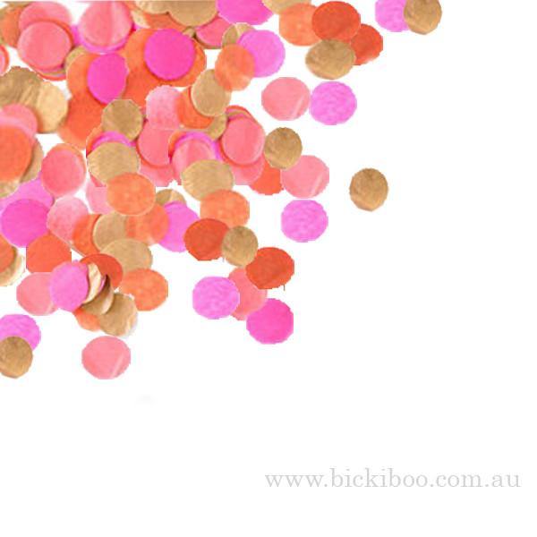 Hand-Cut Confetti - Hot Pink & Coral - Bickiboo Designs