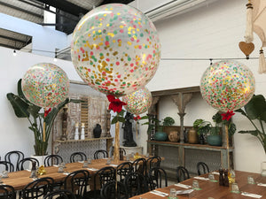 Giant 90cm Christmas Confetti Balloon - Bickiboo Designs