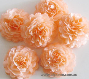 Peach Button Mums Tissue Paper Flowers - Bickiboo Designs