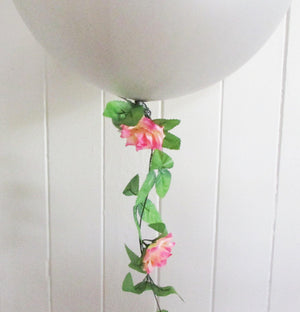 90cm Balloon with Rose Garland - Bickiboo Designs