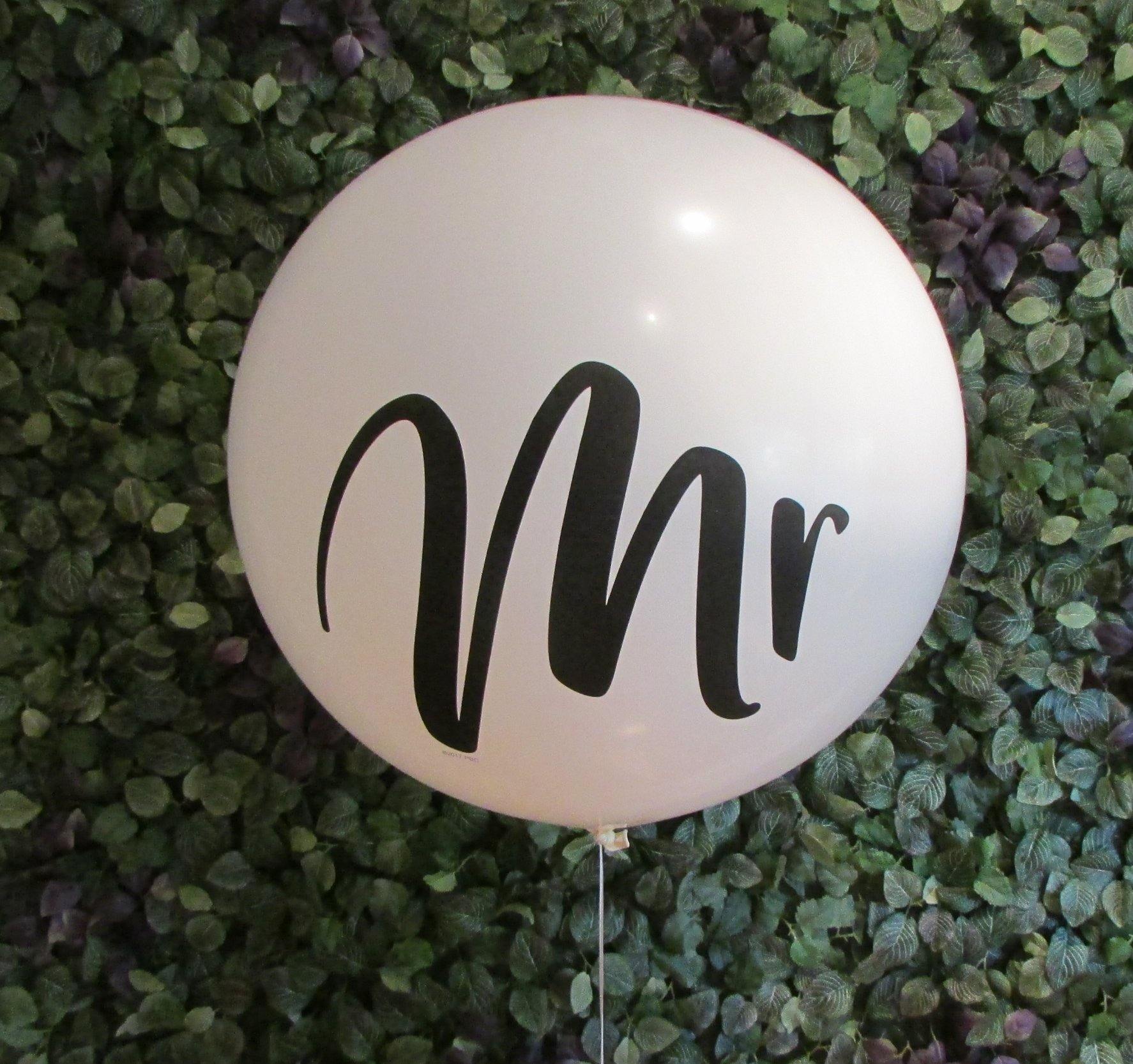 Giant Mr & Mrs Balloon - 90cm (2 pack) - Bickiboo Designs