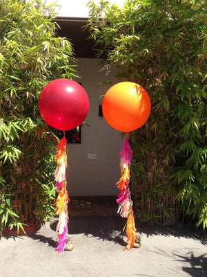 Giant 90cm Balloon - Orange - Bickiboo Designs
