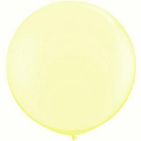 Giant Lemon Chiffon Pastel Pearl  Balloon - 90cm - Bickiboo Designs