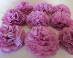 Lilac Purple Button Mums Tissue Paper Flowers - Bickiboo Designs