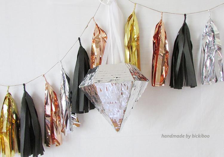 Gold Diamond Piñata - Bickiboo Designs