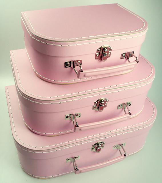 Mashmellow Pink Euro Suitcases - Bickiboo Designs