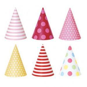 Pink Style Party Hats - Bickiboo Designs