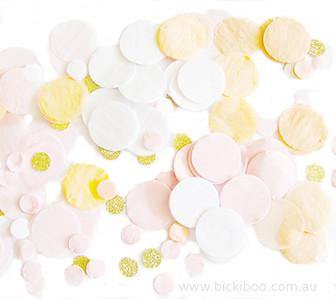 Hand-Cut Confetti - Pink, Peach & Gold - Bickiboo Designs