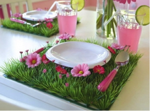 Yellow Daisy Grass Table Mats - Bickiboo Designs