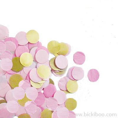 Hand-Cut Confetti - Pinks & Gold - Bickiboo Designs