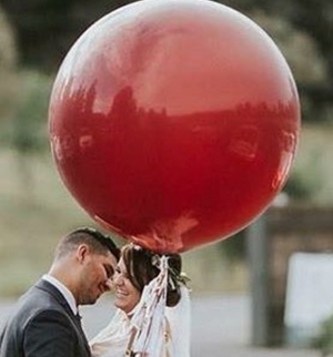 Jumbo Balloon - Burgundy - Bickiboo Designs