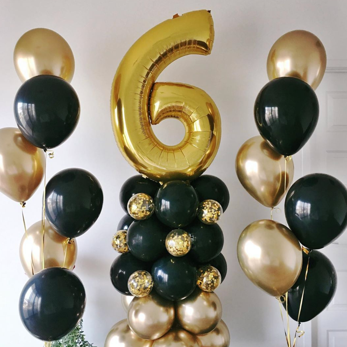 Balloon  Stand With an Age Number - Bickiboo Designs