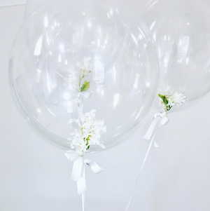 Flowers inside balloons - Bickiboo Designs