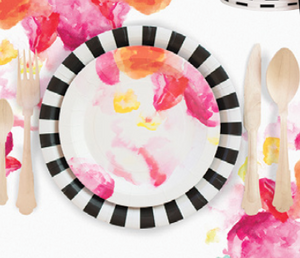 Floral Escape Dessert Party Plate - Bickiboo Designs