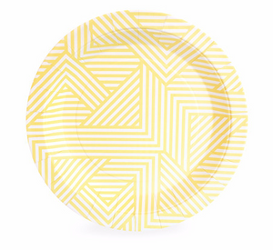 Hello Yellow Dessert Party Plate - Bickiboo Designs