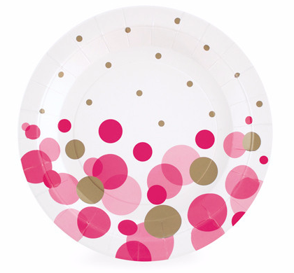 Pink So Hot Dessert Party Plate - Bickiboo Designs